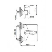 Смеситель для душа Frap F2004 Смеситель для душа Frap F2004