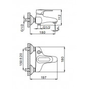 Смеситель для ванны Frap F3204