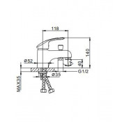 Смеситель для раковины Frap F1221