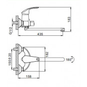 Смеситель для ванны Frap F2221