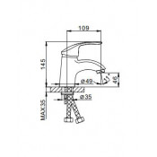 Смеситель для раковины Frap F1021-5