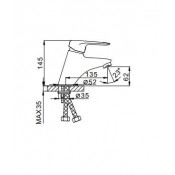 Смеситель для раковины Frap F1007