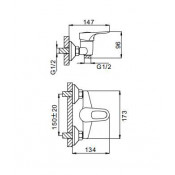 Смеситель для душа Frap F2028-B Смеситель для душа Frap F2028-B