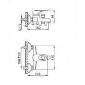 Смеситель для ванны Frap F3028-B