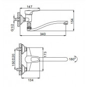 Смеситель для ванны Frap F2128-B