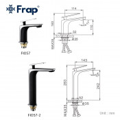 Смеситель для раковины Frap F1057