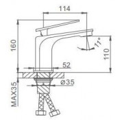 Смеситель для раковины Frap F1057