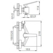 Смеситель для душа Frap F2057 Смеситель для душа Frap F2057