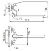 Смеситель для ванны Frap F2257
