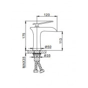 Смеситель для раковины Frap F1052-50