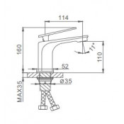 Смеситель для раковины Frap F1058