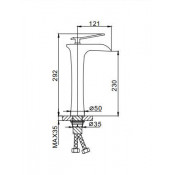 Смеситель для раковины Frap F1052-53
