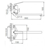 Смеситель для ванны Frap F2258