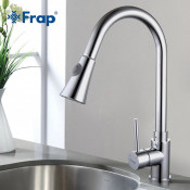 Смеситель для кухни Frap F6052 с выдвижным изливом