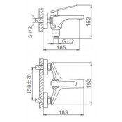 Смеситель для ванны Frap F3258