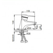 Смеситель для раковины Frap F1056