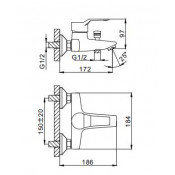 Смеситель для ванны Frap F3063