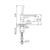 Смеситель на борт ванны Frap F1160 на 3 отверстия