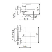 Смеситель для ванны Frap F3260