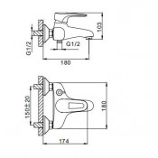 Смеситель для ванны Frap F3268
