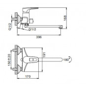 Смеситель для ванны Frap F2268