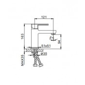 Смеситель для раковины Frap F1073