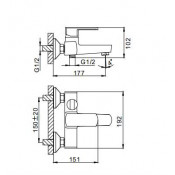 Смеситель для ванны Frap F3273