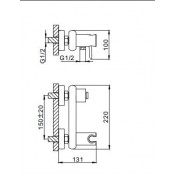 Смеситель для ванны Frap F2079