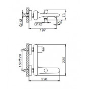 Смеситель для ванны Frap F3079