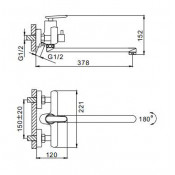 Смеситель для ванны Frap F2279