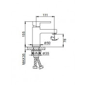 Смеситель для раковины Frap F1072