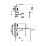 Смеситель для ванны Frap F3272