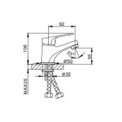 Смеситель для раковины Frap F1013