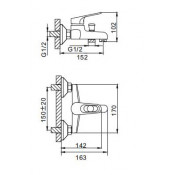 Смеситель для ванны Frap F3013