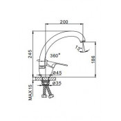 Смеситель для кухни Frap F4113-5