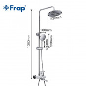 Душевая стойка Frap F2449, белый хром