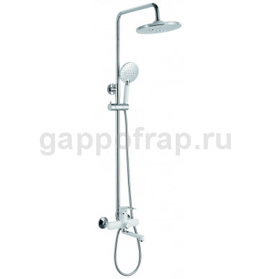 Душевая стойка Frap F2449, белый хром