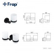 Стаканы для ванной Frap F30208