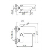 Смеситель для ванны Frap F3244-8