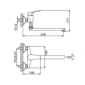 Смеситель для ванны Frap F2116