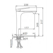 Смеситель для раковины Frap F1052-54