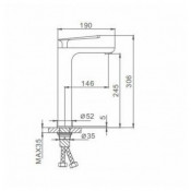 Смеситель для раковины Frap F1052-56