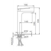 Смеситель для раковины Frap F1052-56