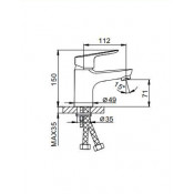Смеситель для раковины Frap F10703-B