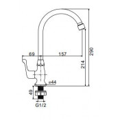 Смеситель моно Frap IF4134 Смеситель моно Frap IF4134