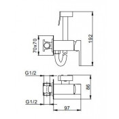 Смеситель Frap F7506 с гигиеническим душем Смеситель Frap F7506 с гигиеническим душем