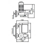 Смеситель Frap F7513 с гигиеническим душем