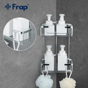 Полка-решетка 2-ярусная угловая Frap F351-1