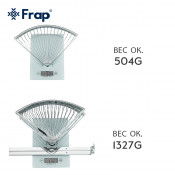 Полка-решетка 2-ярусная с крючками угловая Frap F352-1