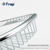 Полка-решетка 2-ярусная с крючками угловая Frap F352-1